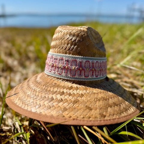 Islander Hat Woven Pink