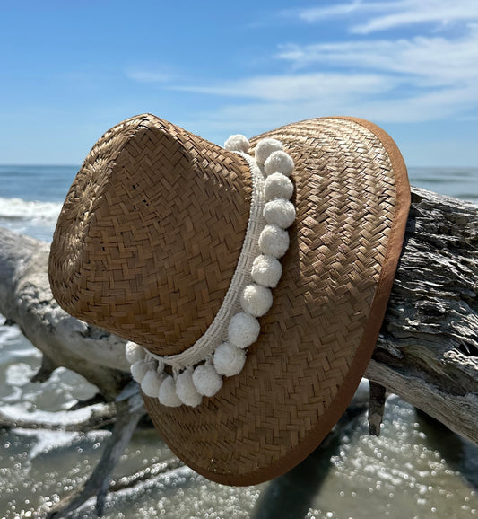 Islander Cream Pom Pom Hat